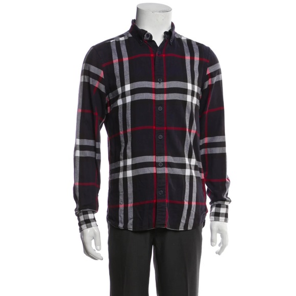 Burberry Plaid Button Up - Picture 1 of 6